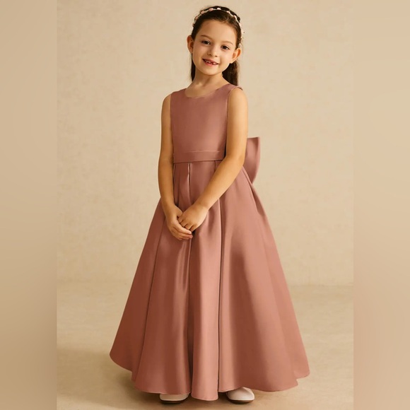 Azazie Other - Azazie A-Line Bow Matte Satin Dress